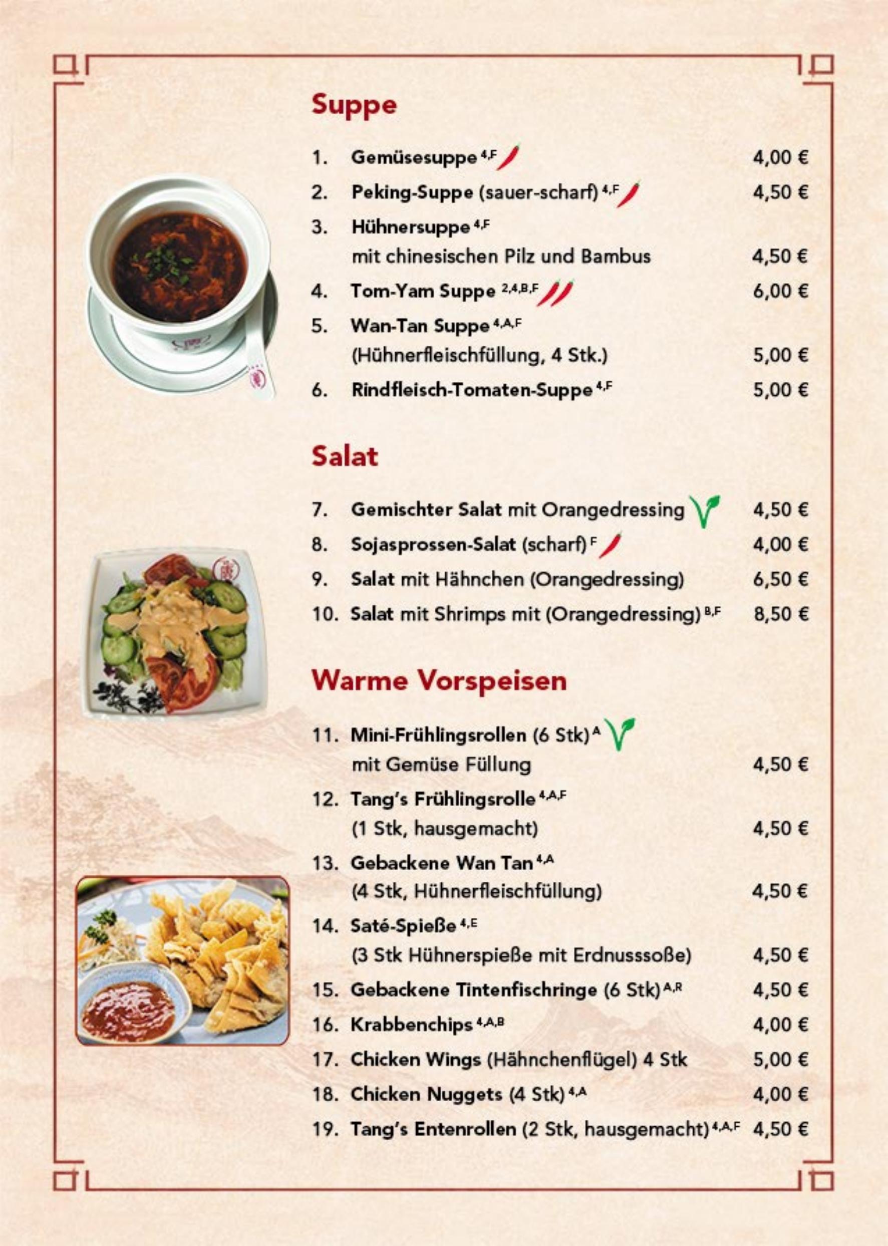 Speisekarte Seite 3